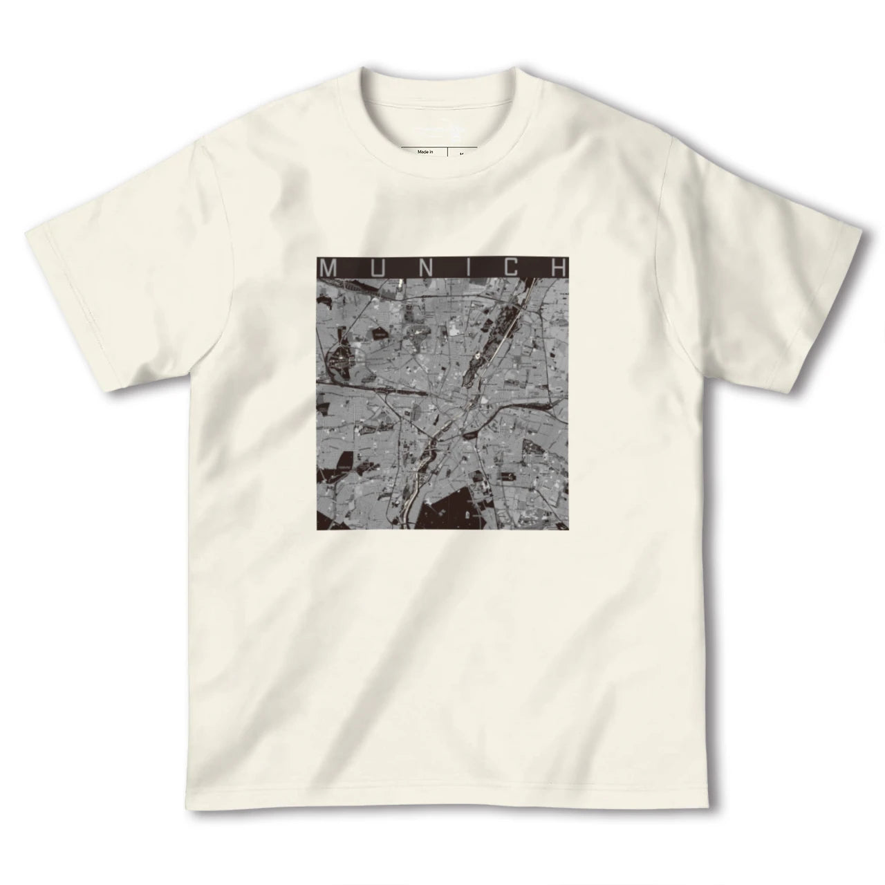【ミュンヘン(ドイツ)】地図柄ヘビーウェイトTシャツ