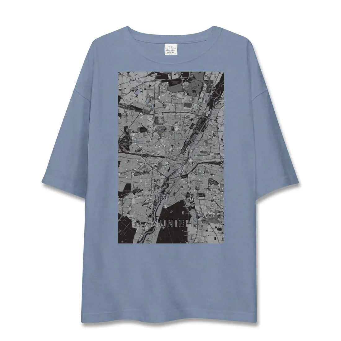 【ミュンヘン（ドイツ）】地図柄ビッグシルエットTシャツ