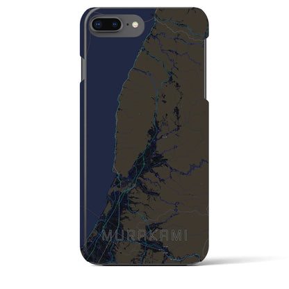 【村上（新潟県）】地図柄iPhoneケース（バックカバータイプ）