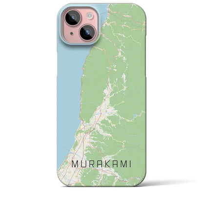 【村上（新潟県）】地図柄iPhoneケース（バックカバータイプ）