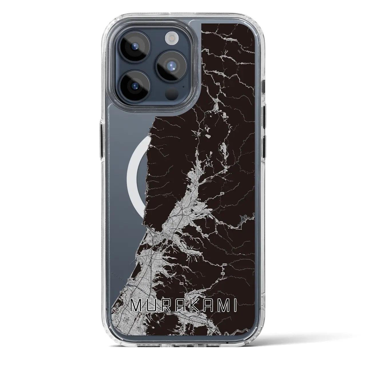 【村上（新潟県）】地図柄iPhoneケース（MagSafeタイプ）