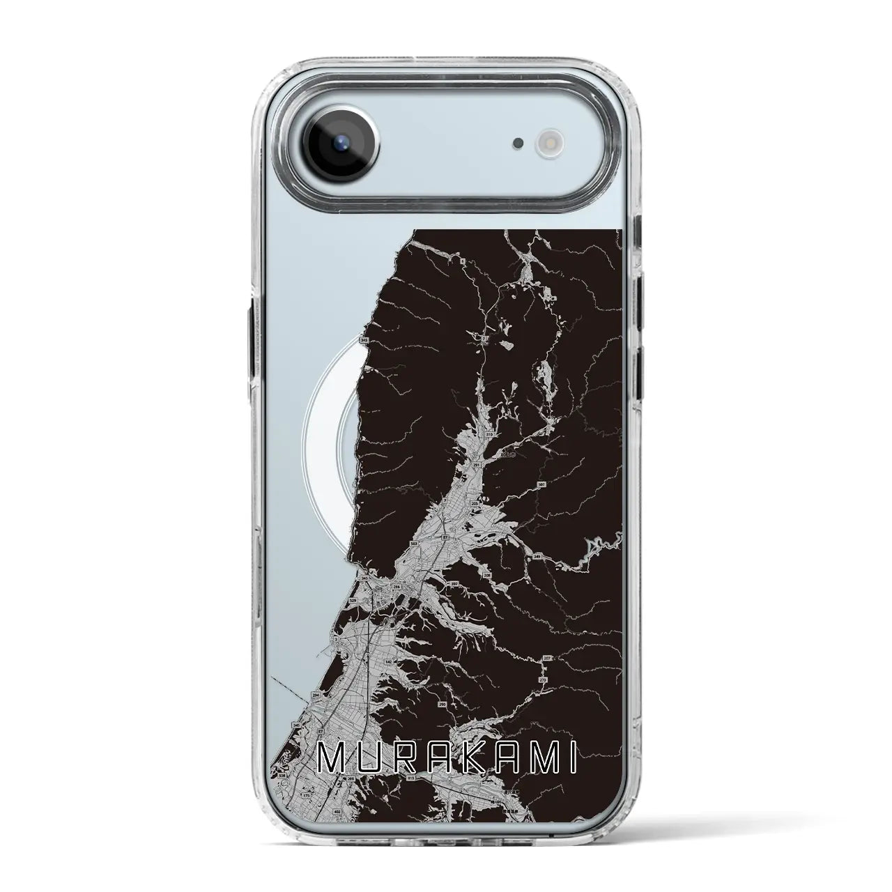 【村上（新潟県）】地図柄iPhoneケース（MagSafeタイプ）