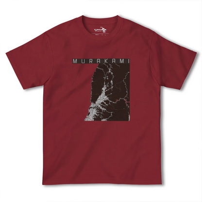 【村上（新潟県）】地図柄ヘビーウェイトTシャツ