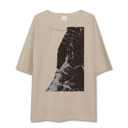 【村上（新潟県）】地図柄ビッグシルエットTシャツ
