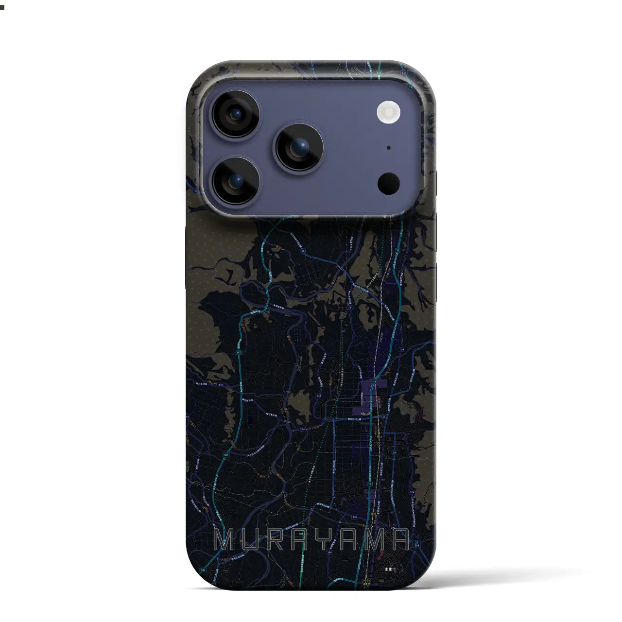 【村山（山形県）】地図柄iPhoneケース（バックカバータイプ）