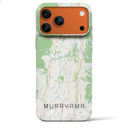 【村山（山形県）】地図柄iPhoneケース（バックカバータイプ）