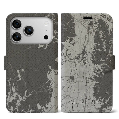 【村山（山形県）】地図柄iPhoneケース（手帳タイプ）