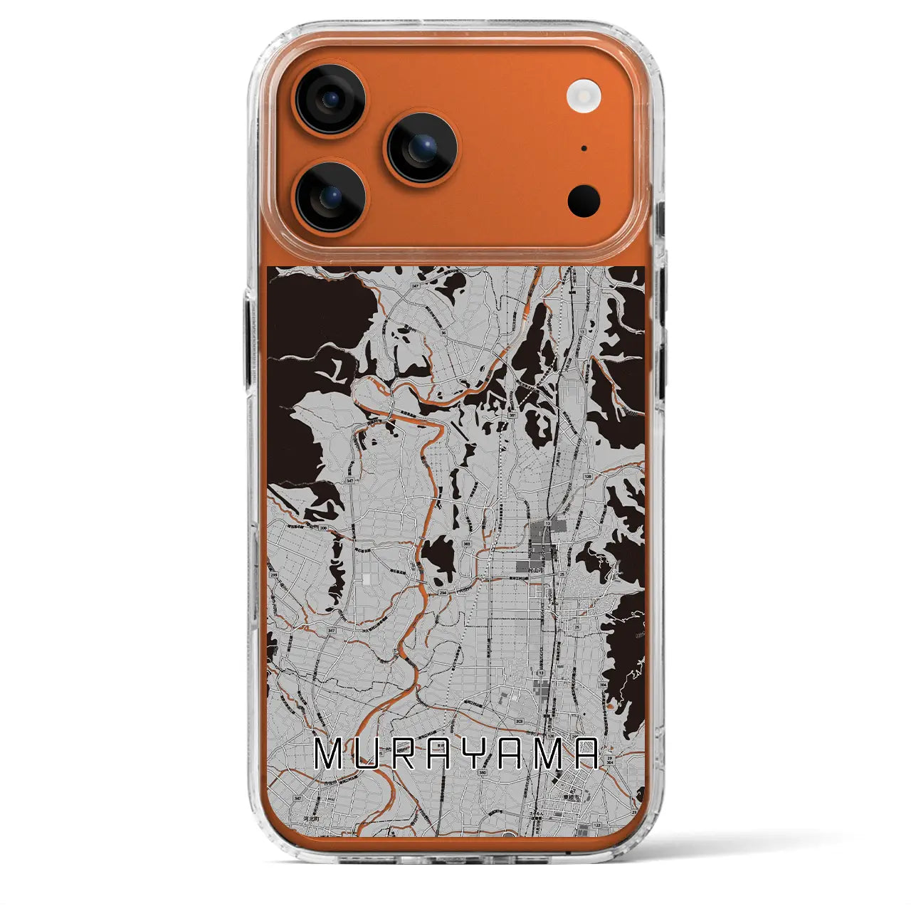 【村山（山形県）】地図柄iPhoneケース（MagSafeタイプ）