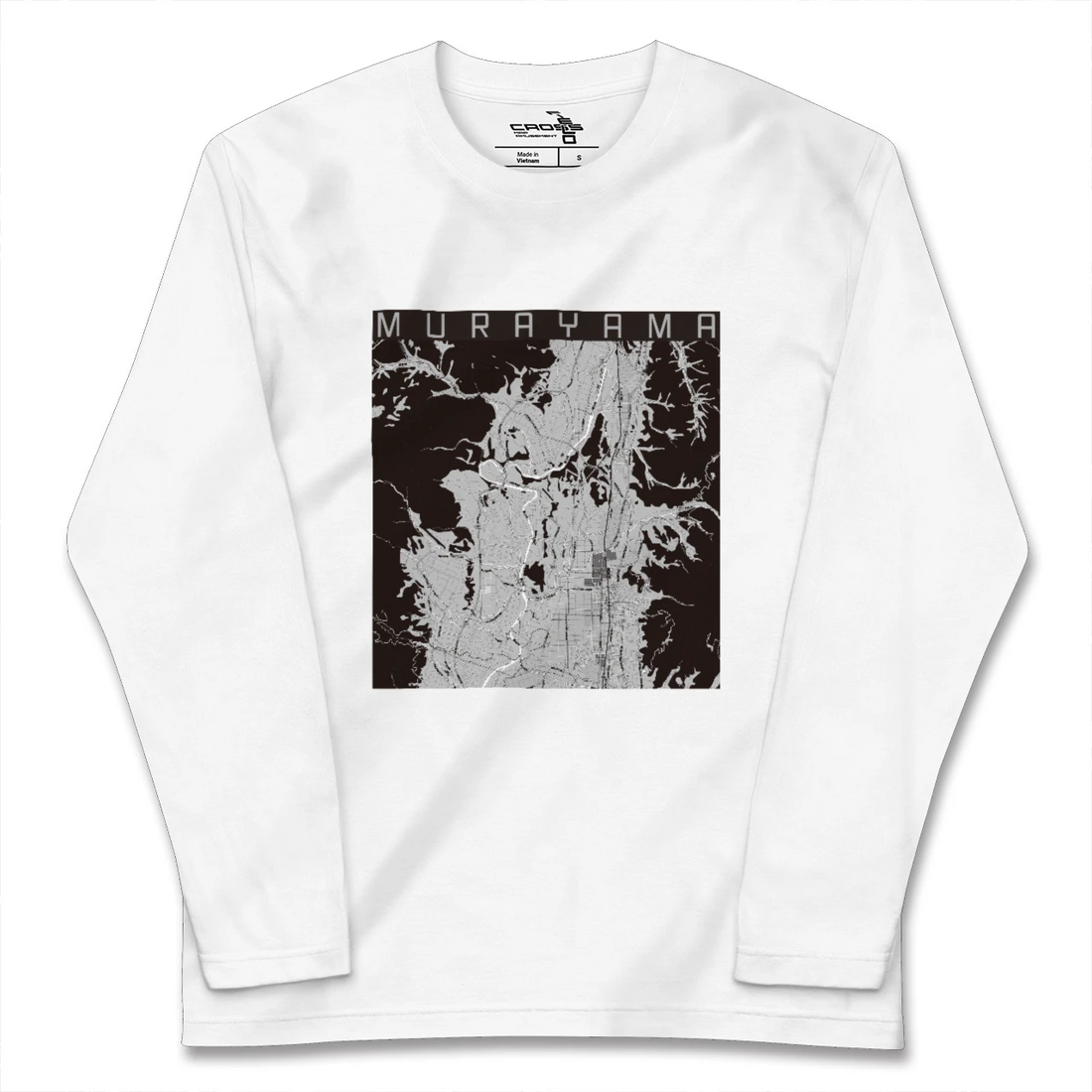 【村山(山形県)】地図柄ロングスリーブTシャツ