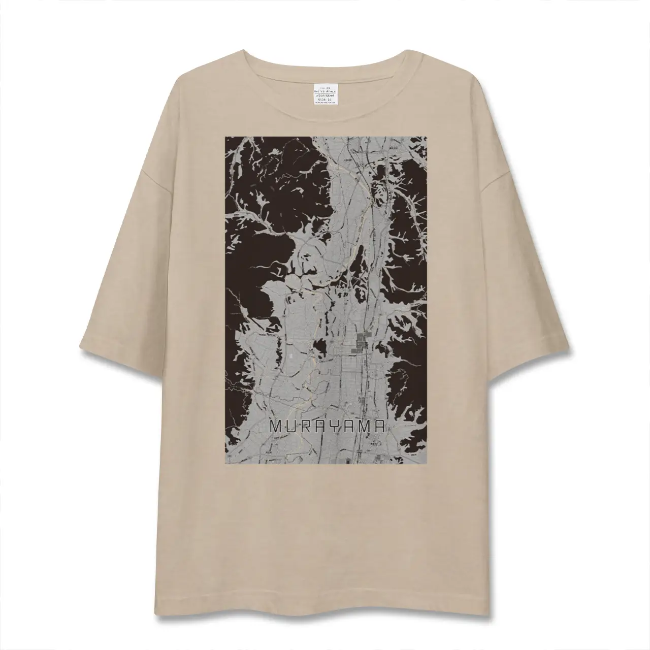 【村山（山形県）】地図柄ビッグシルエットTシャツ