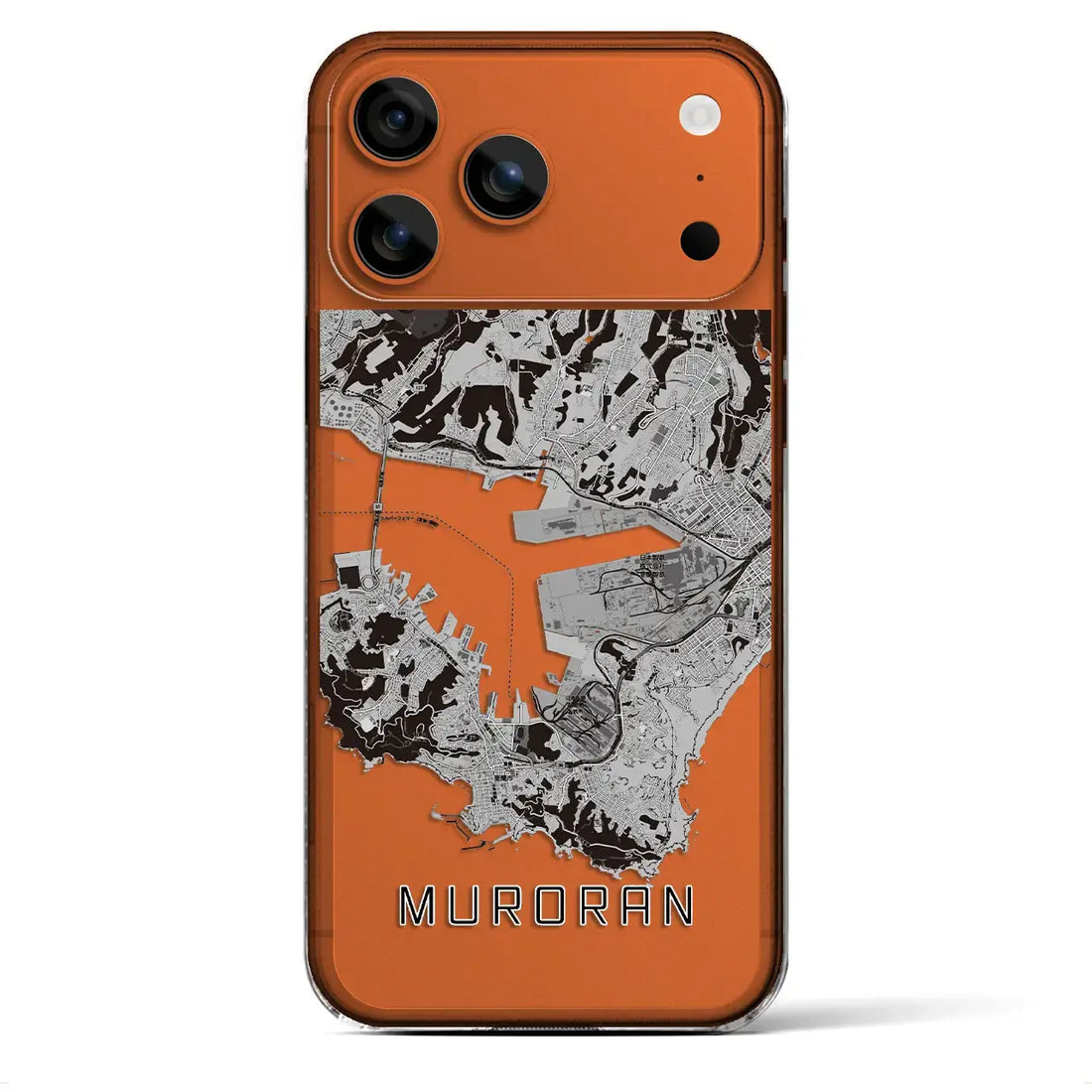 【室蘭(北海道)】地図柄iPhoneケース(クリアタイプ)