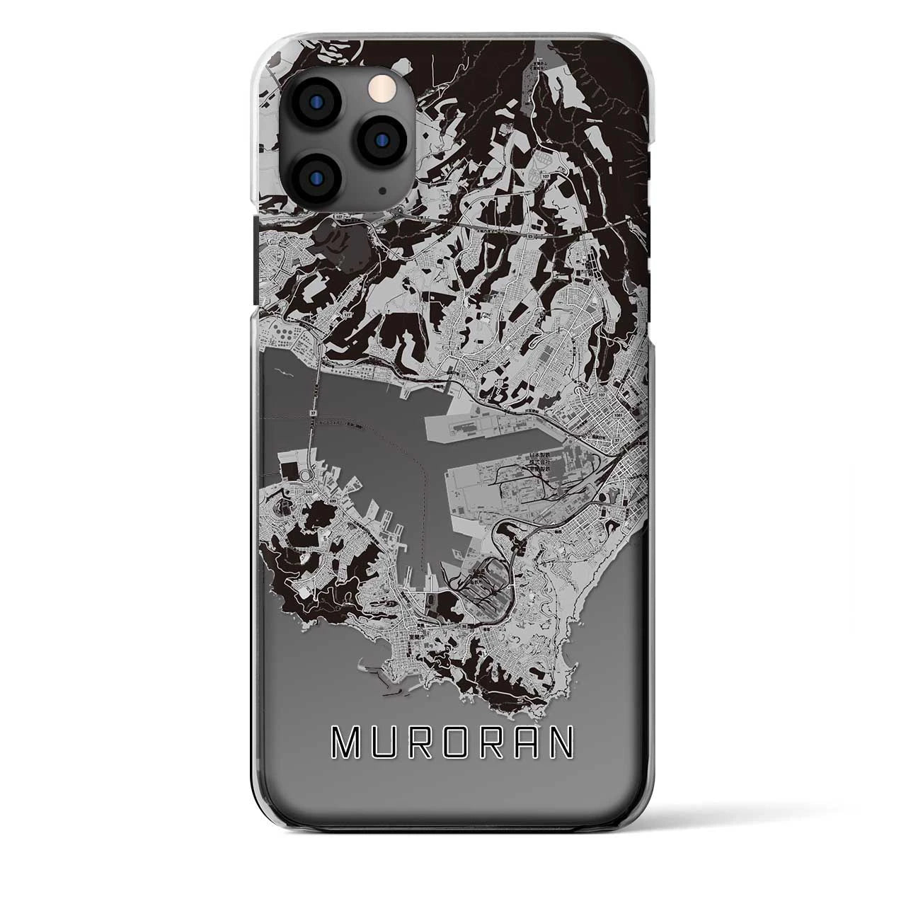 【室蘭（北海道）】地図柄iPhoneケース（クリアタイプ）
