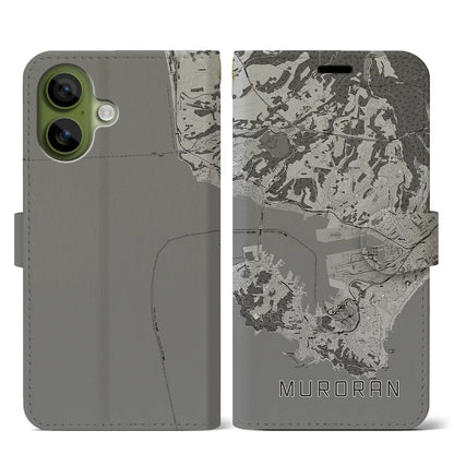 【室蘭（北海道）】地図柄iPhoneケース（手帳タイプ）