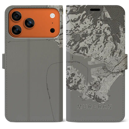 【室蘭（北海道）】地図柄iPhoneケース（手帳タイプ）