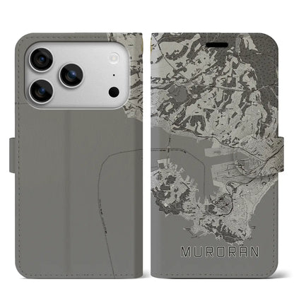 【室蘭（北海道）】地図柄iPhoneケース（手帳タイプ）