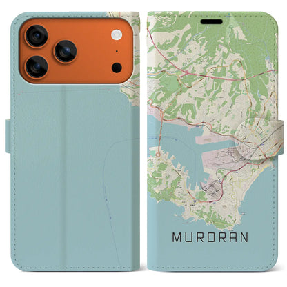 【室蘭（北海道）】地図柄iPhoneケース（手帳タイプ）