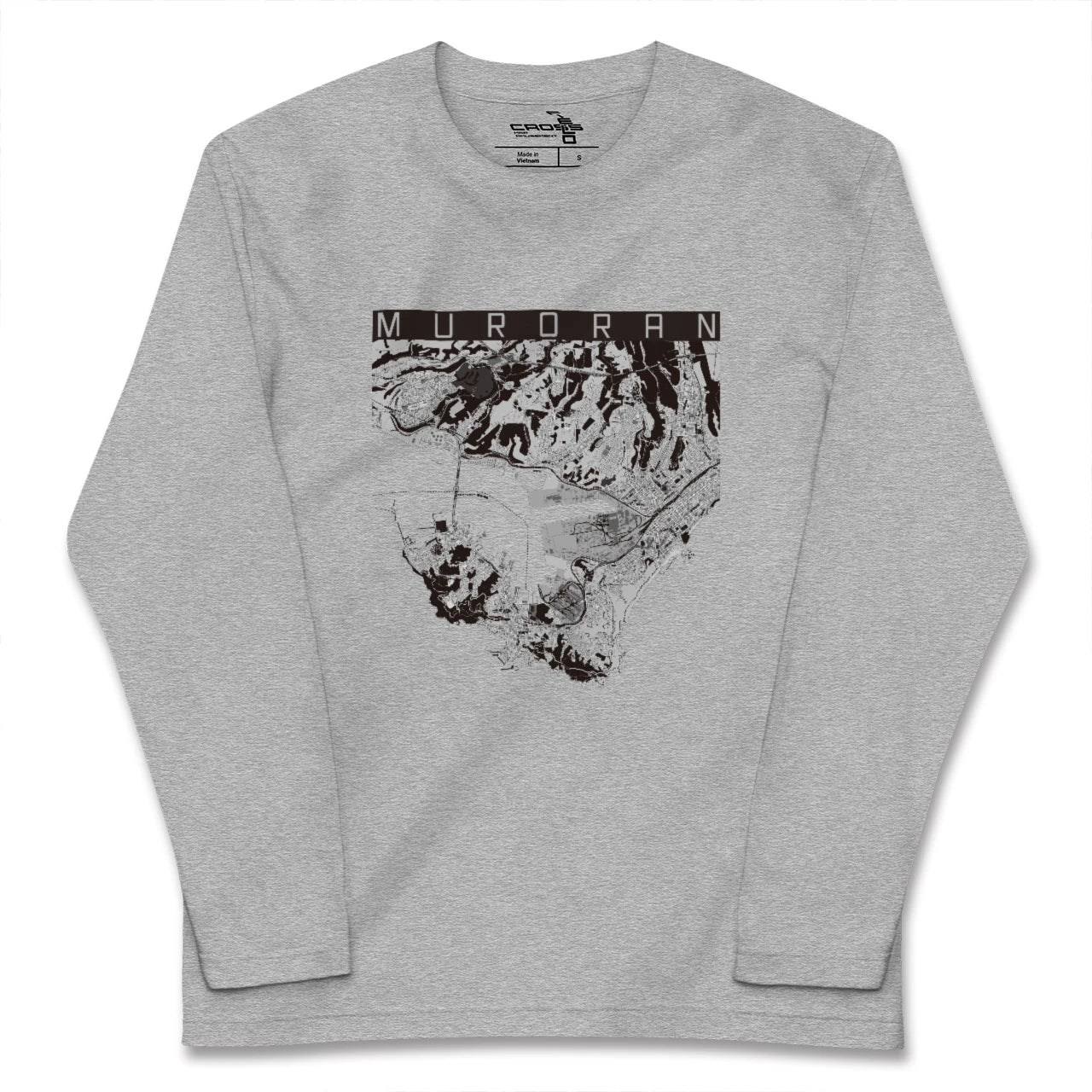 【室蘭（北海道）】地図柄ロングスリーブTシャツ