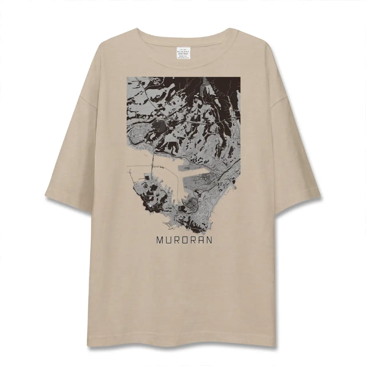 【室蘭（北海道）】地図柄ビッグシルエットTシャツ