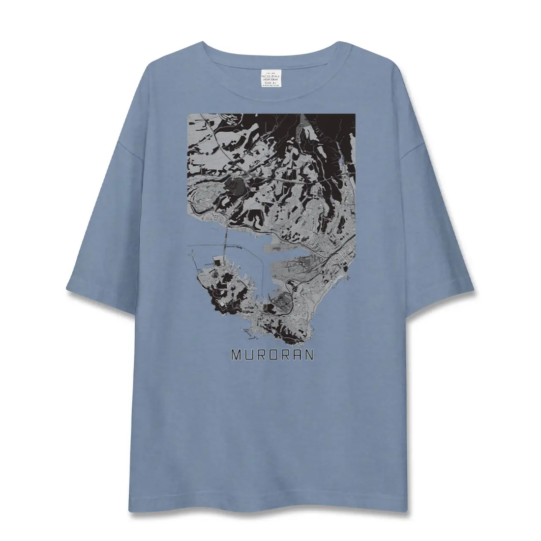 【室蘭(北海道)】地図柄ビッグシルエットTシャツ