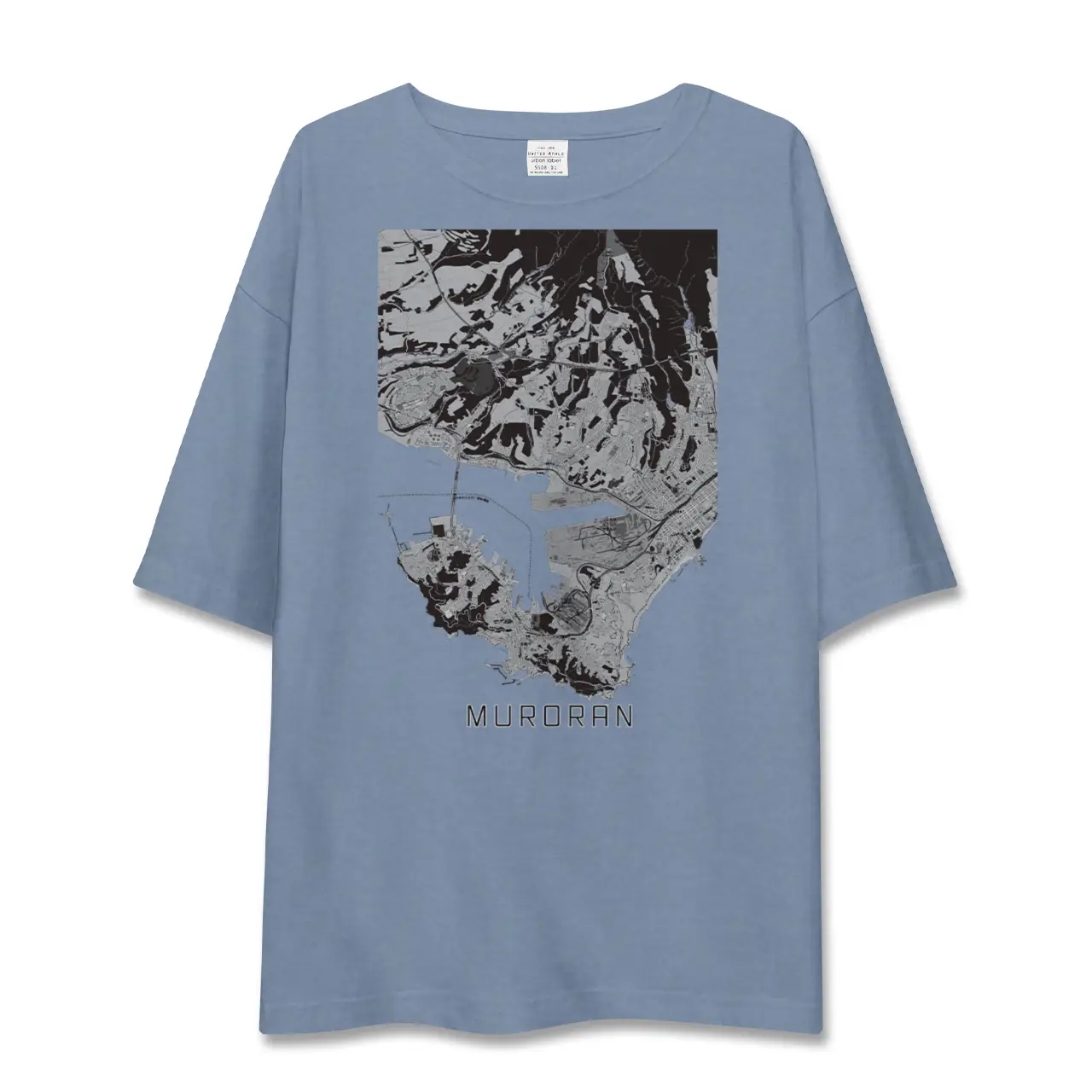 【室蘭（北海道）】地図柄ビッグシルエットTシャツ