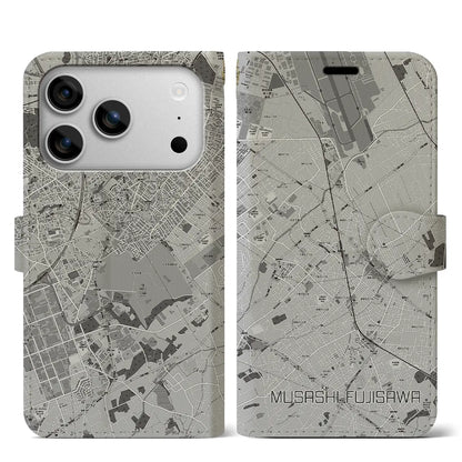 【武蔵藤沢（埼玉県）】地図柄iPhoneケース（手帳タイプ）