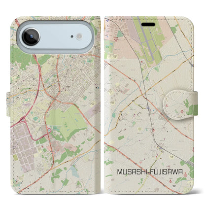 【武蔵藤沢（埼玉県）】地図柄iPhoneケース（手帳タイプ）