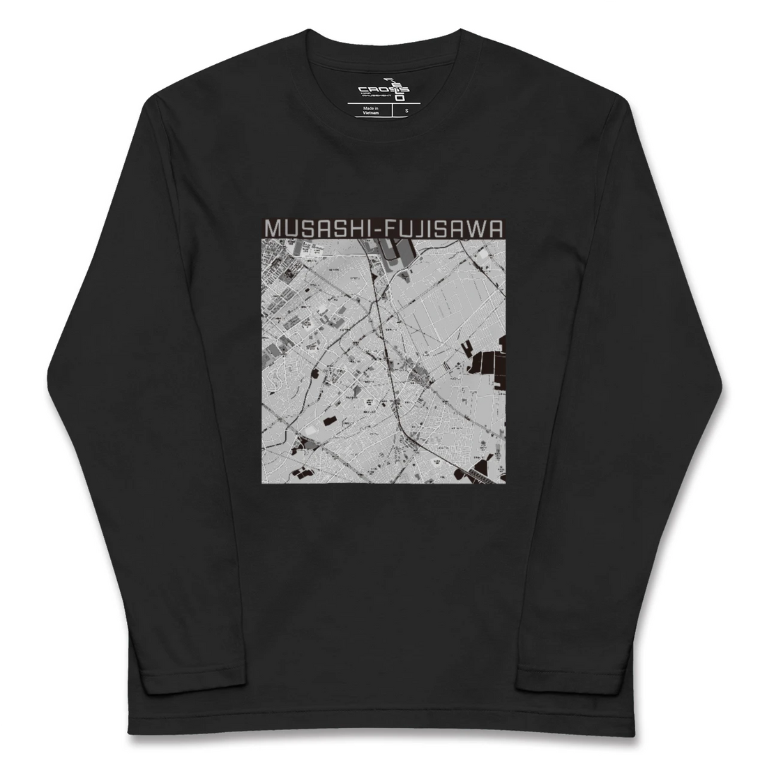 【武蔵藤沢(埼玉県)】地図柄ロングスリーブTシャツ