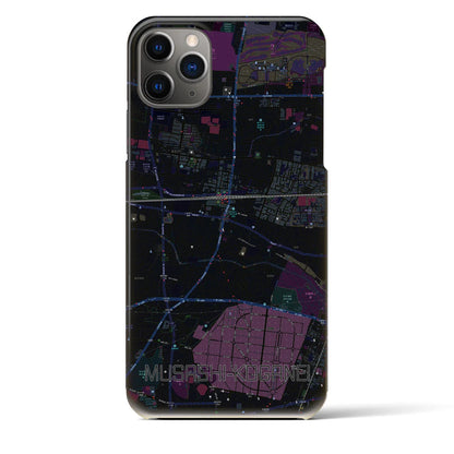 【武蔵小金井（東京都）】地図柄iPhoneケース（バックカバータイプ）