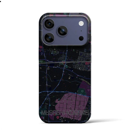 【武蔵小金井（東京都）】地図柄iPhoneケース（バックカバータイプ）