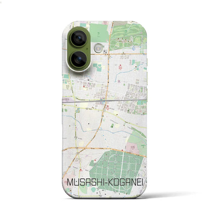 【武蔵小金井（東京都）】地図柄iPhoneケース（バックカバータイプ）