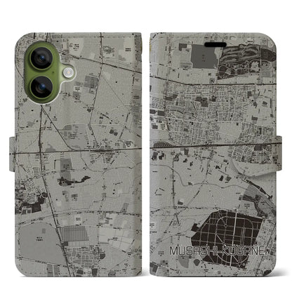 【武蔵小金井（東京都）】地図柄iPhoneケース（手帳タイプ）