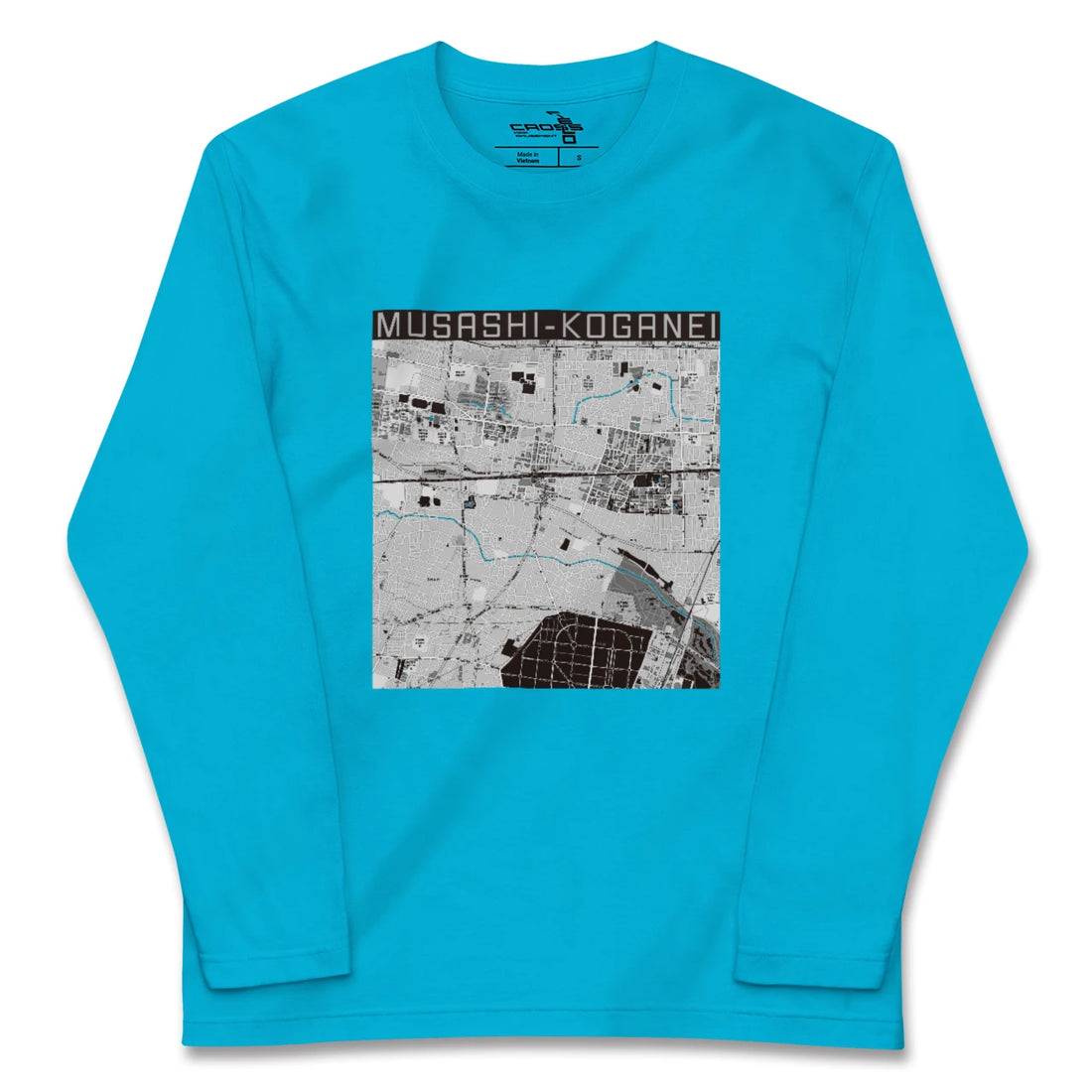 【武蔵小金井(東京都)】地図柄ロングスリーブTシャツ