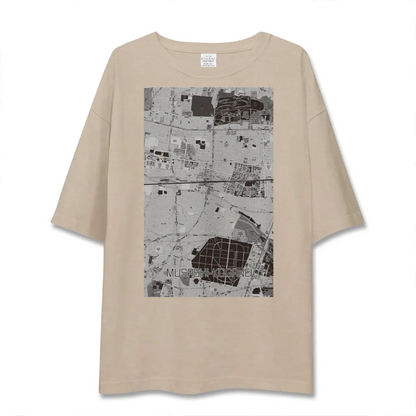 【武蔵小金井（東京都）】地図柄ビッグシルエットTシャツ