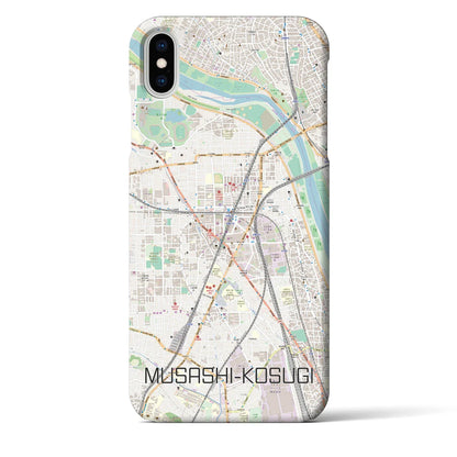 【武蔵小杉（神奈川県）】地図柄iPhoneケース（バックカバータイプ）