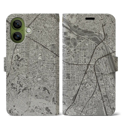 【武蔵小杉（神奈川県）】地図柄iPhoneケース（手帳タイプ）