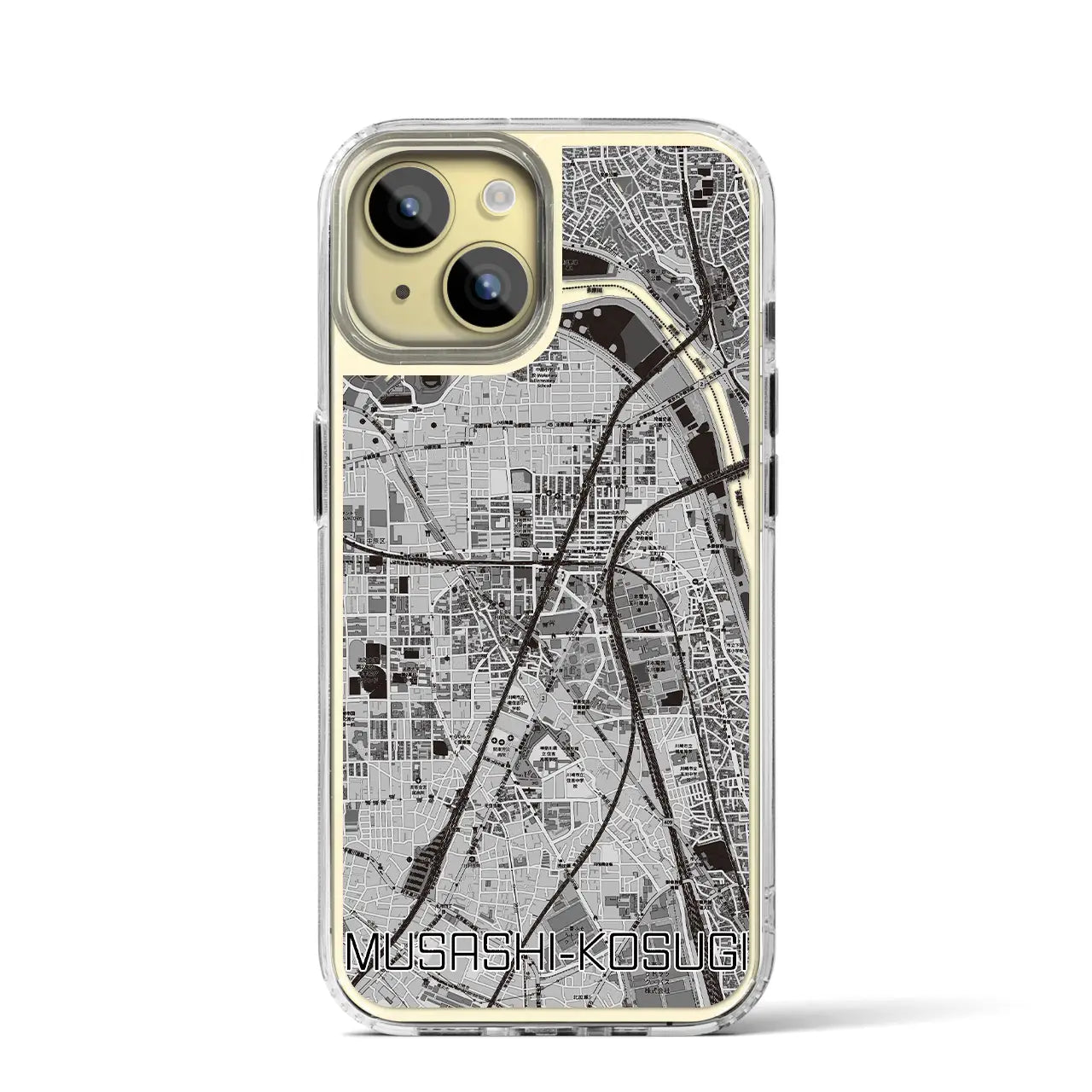 【武蔵小杉（神奈川県）】地図柄iPhoneケース（MagSafeタイプ）