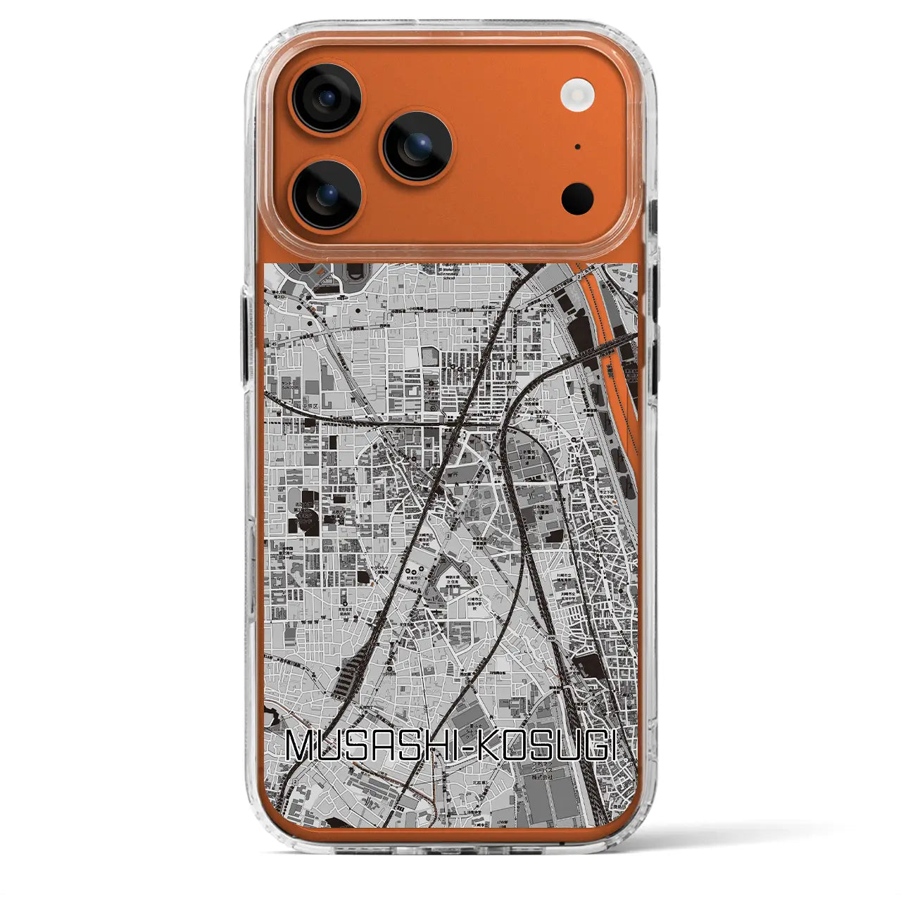 【武蔵小杉（神奈川県）】地図柄iPhoneケース（MagSafeタイプ）