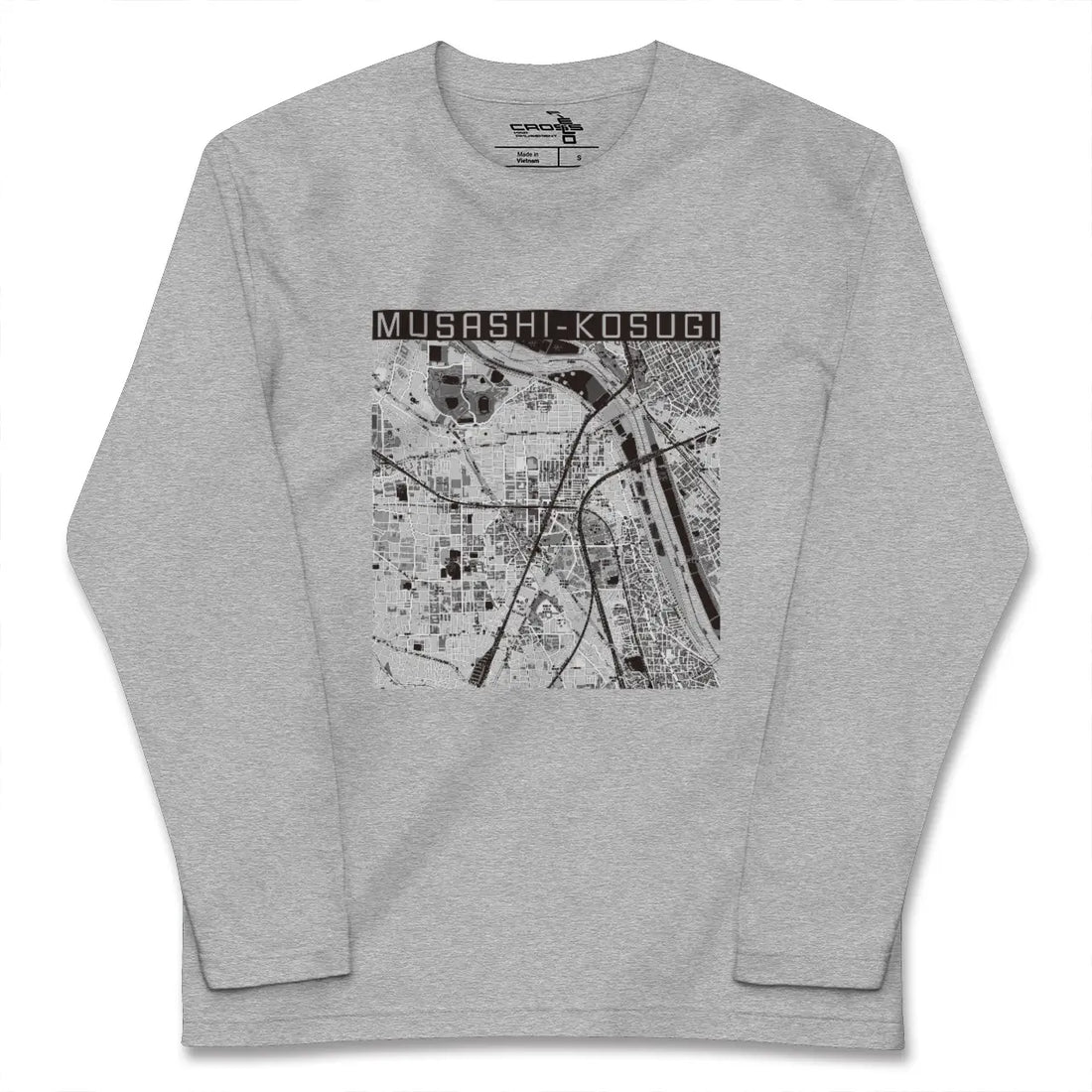 【武蔵小杉（神奈川県）】地図柄ロングスリーブTシャツ