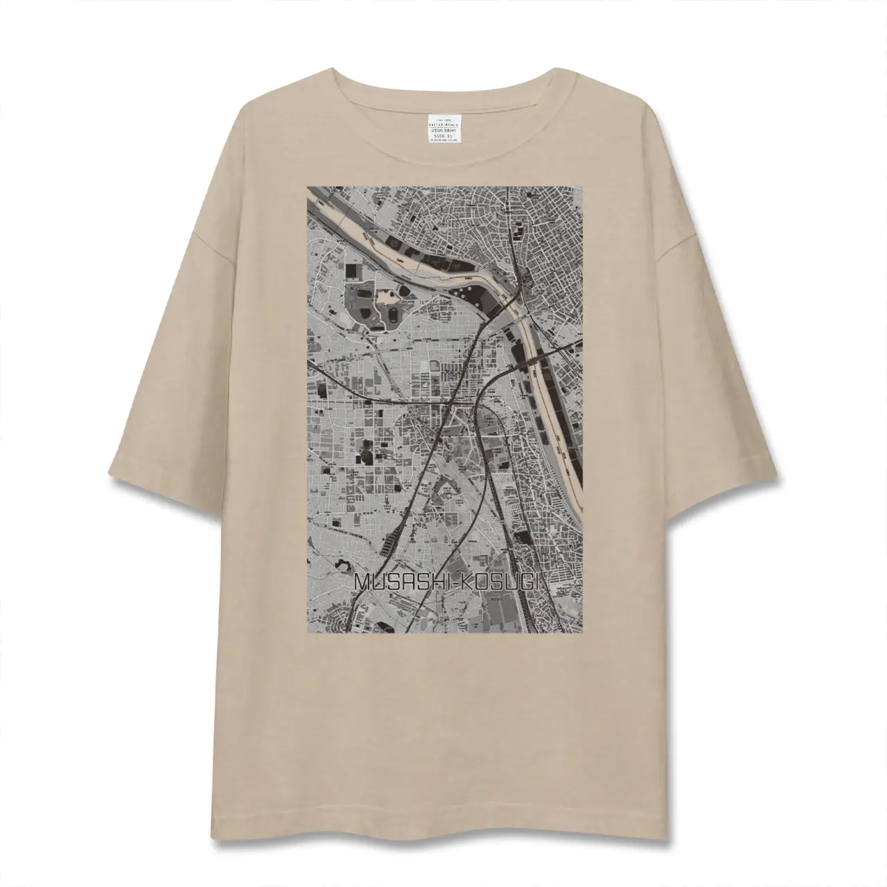 【武蔵小杉（神奈川県）】地図柄ビッグシルエットTシャツ