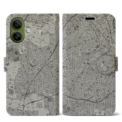 【武蔵小山（東京都）】地図柄iPhoneケース（手帳タイプ）