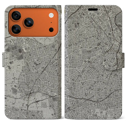 【武蔵小山（東京都）】地図柄iPhoneケース（手帳タイプ）