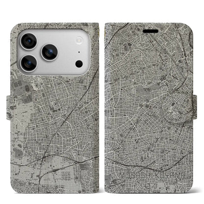 【武蔵小山（東京都）】地図柄iPhoneケース（手帳タイプ）