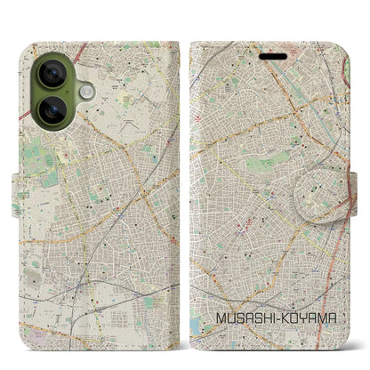 【武蔵小山（東京都）】地図柄iPhoneケース（手帳タイプ）