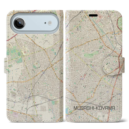 【武蔵小山（東京都）】地図柄iPhoneケース（手帳タイプ）