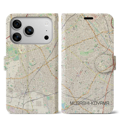 【武蔵小山（東京都）】地図柄iPhoneケース（手帳タイプ）