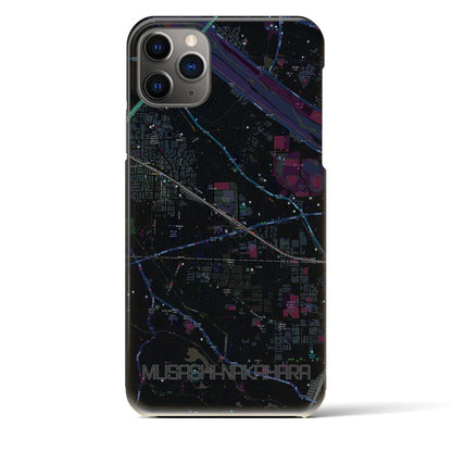 【武蔵中原（神奈川県）】地図柄iPhoneケース（バックカバータイプ）