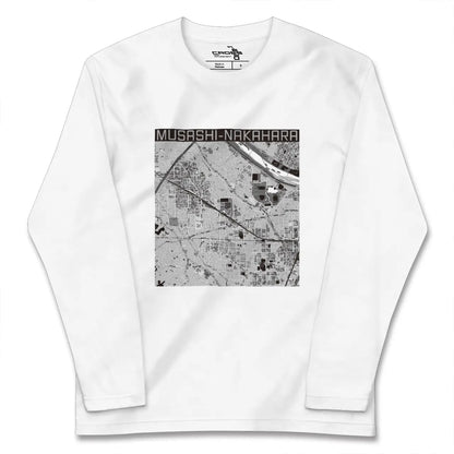 【武蔵中原（神奈川県）】地図柄ロングスリーブTシャツ