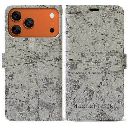 【武蔵関（東京都）】地図柄iPhoneケース（手帳タイプ）