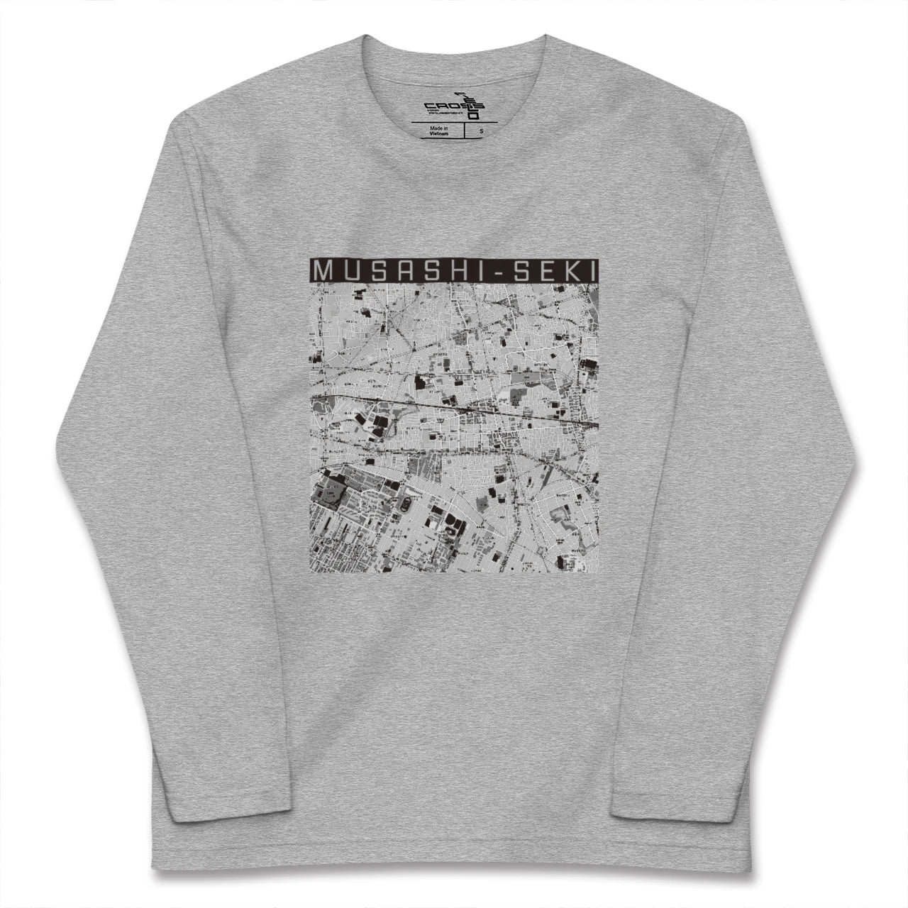 【武蔵関（東京都）】地図柄ロングスリーブTシャツ