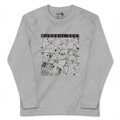 【武蔵関（東京都）】地図柄ロングスリーブTシャツ